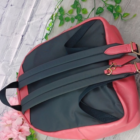 Coach 32200 Medium Charlie Backpack Signature/Poppy Color - Picture 4 of 16